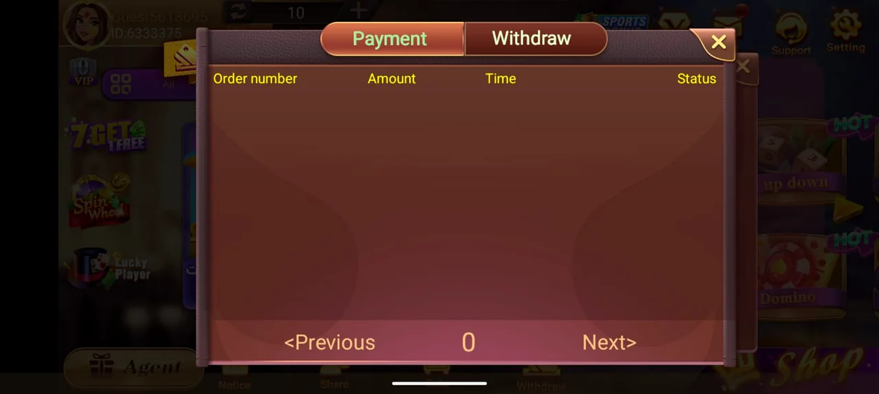 Card Rummy Withdraw history — cardrummy withdrawal time and status tracking